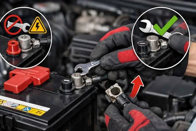 Car battery disconnected causing radio anti-theft lock